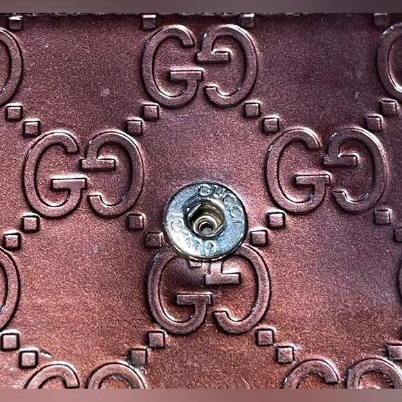 Gucci Shiny Guccissima Lovely Heart Continental Wallet Scarlatto - Picture 12 of 12